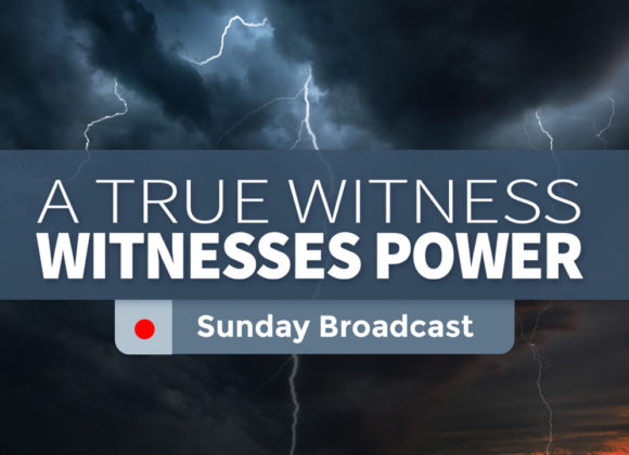 A True Witness Witnesses Power – Sunday A True Witness Witnesses Power – Sunday