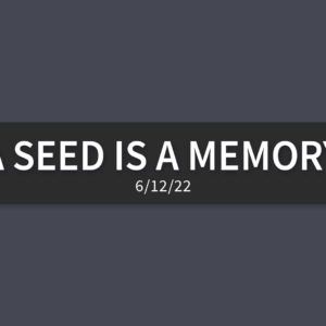 A Seed is a Memory | Sunday, June 12, 2022 | Gary Zamora