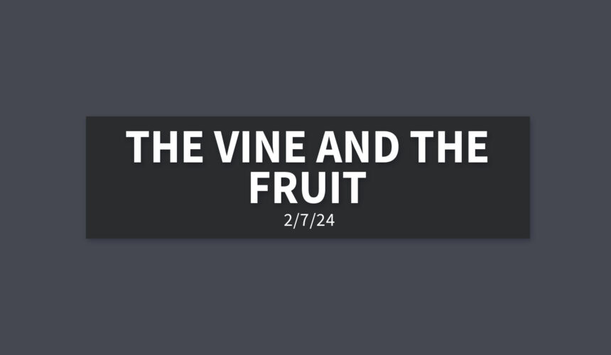 The Vine and the Fruit | Sunday, February 11, 2024 | Gary Zamora