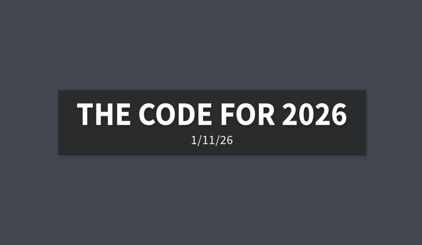 The Code For 2026 | Sunday, January 11, 2026 | Gary Zamora